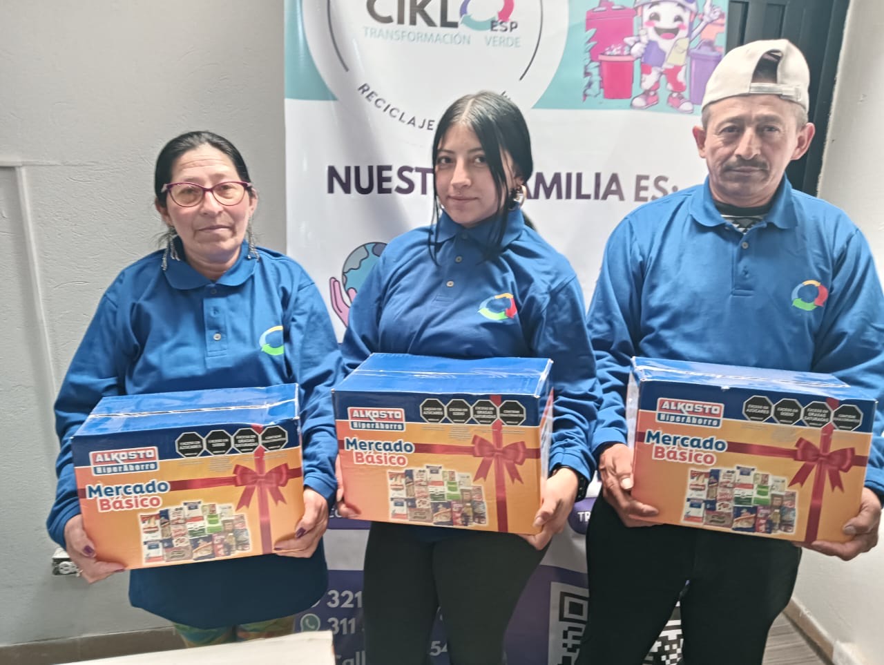 Equipo de recicladores de Familia Ciklo